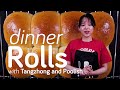 Soft and fluffy dinner rolls with tangzhong and poolish