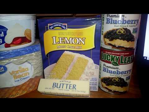 Lemon Blueberry Dump Cake