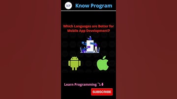 Which Languages are Better for Mobile App Development❓   | #shorts #appdevelopment #knowprogram