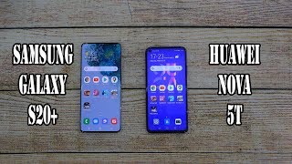 Samsung Galaxy S20+ vs Huawei nova 5T | SpeedTest and Camera comparison