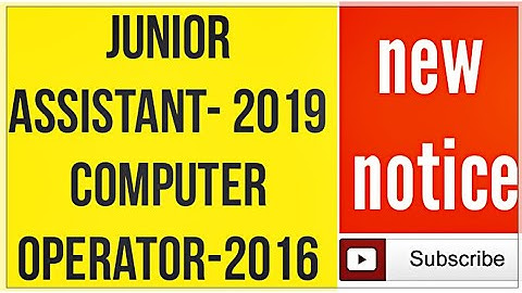 || Upsssc New Notification || Junior Assistant -2019 || Computer Operator - 2016 || Typing Test ||