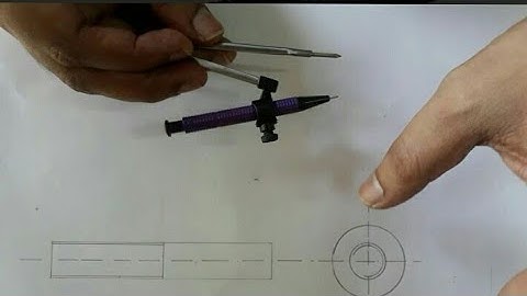 How to draw square headed bolt with view across corner