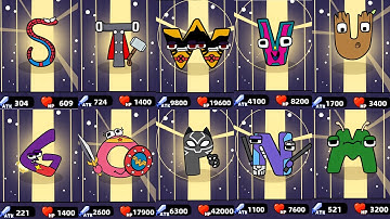 MERGE ALPHABET 2D FUSION FIGHT LORE Unlock All GamePlay - iOS, Android Part 3
