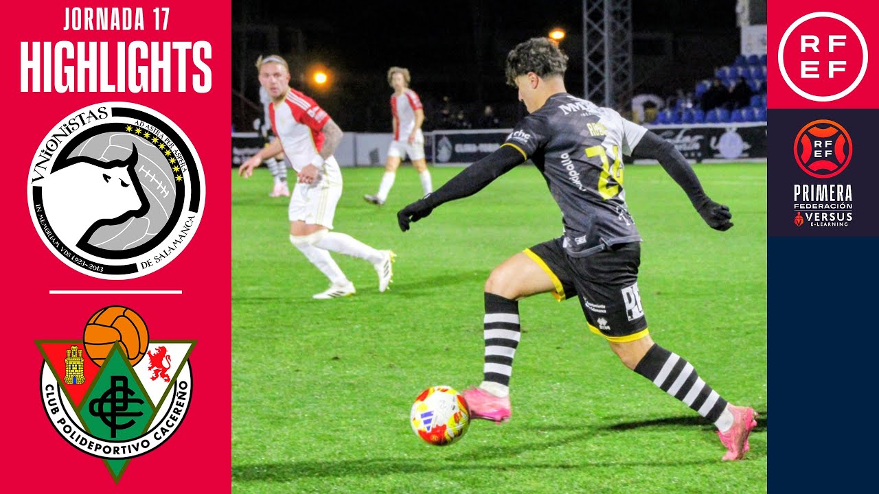 Resumen #PrimeraFederación | Unionistas CF 2-2 CP Cacereño | Jornada 17 | Temporada 2025/2026