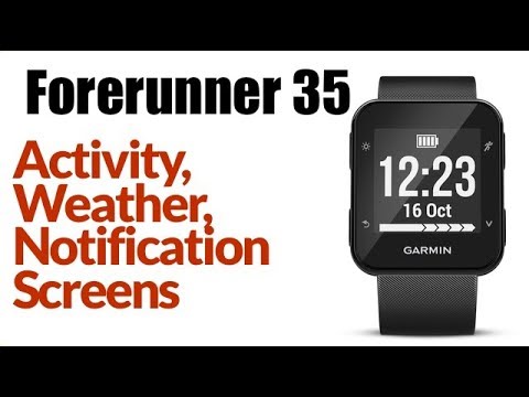 garmin forerunner 35 weather app