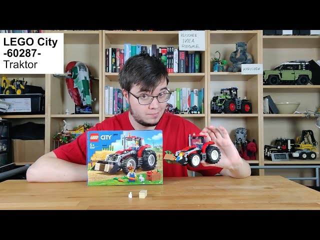 Ein knuffiger Traktor mit gemüsigem Zubehör - LEGO City 60287 Traktor