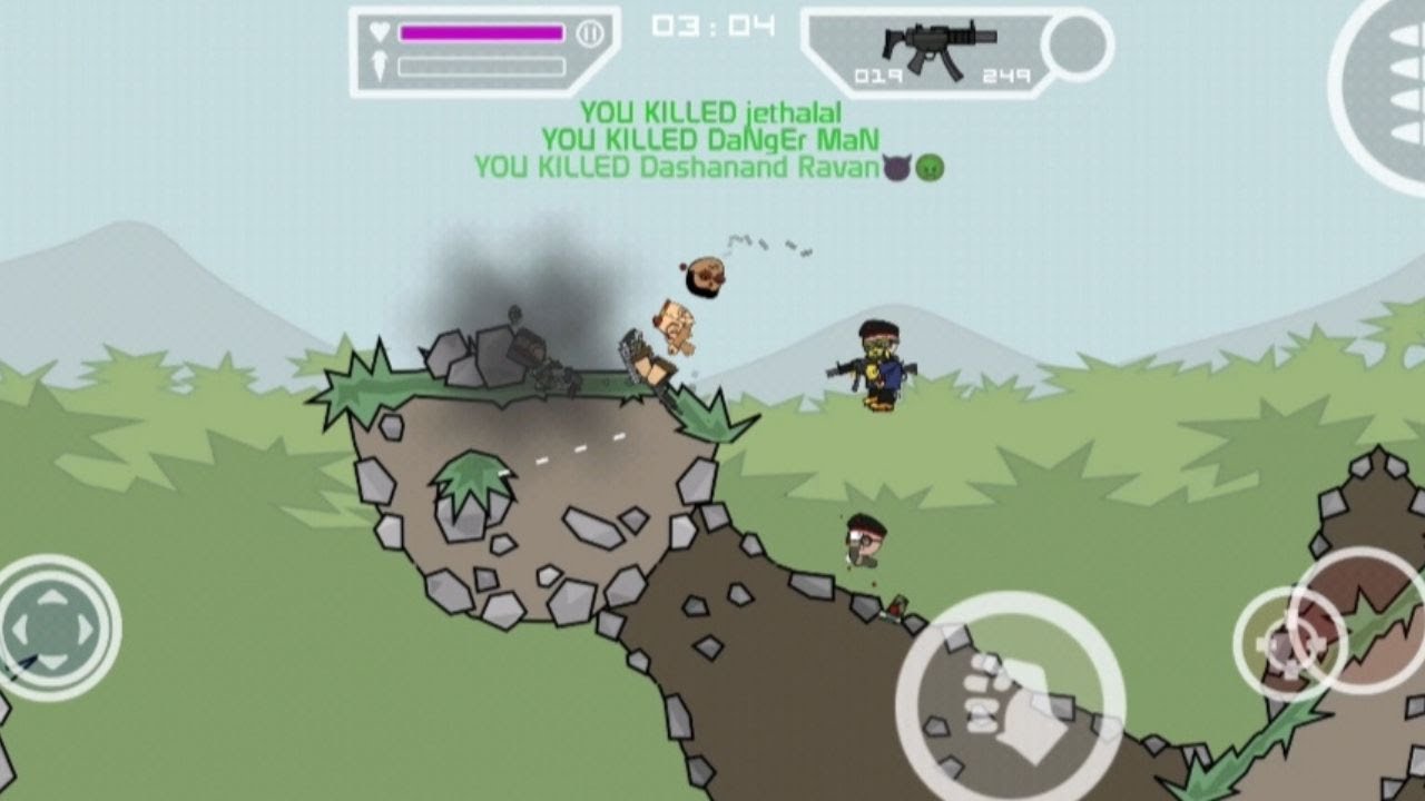 DAY-46 || MINIMILITIA DOODLE ARMY GAMEPLAY ||2025 LATEST UPDATE || 24 KILLS||OUTPOST MAP||