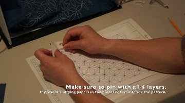 How to Transfer Sashiko Pattern on Fabric [Sashiko Tutorial]