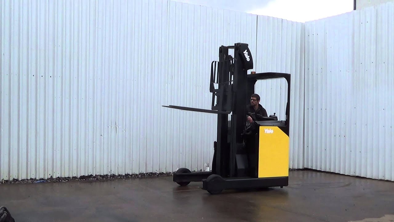 YALE 1600 KGS REACH  ELECTRIC FORKLIFT FORKLIFTS FORK LIFT TRUCK FORKTRUCK USED