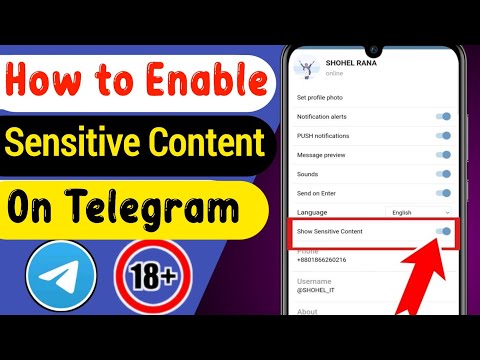 How to Turn on Sensitive Content on Telegram - Android/iOS | How to Solve telegram cannot be display