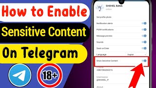 How to Turn on Sensitive Content on Telegram - Android/iOS | How to Solve telegram cannot be display screenshot 5