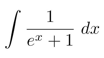 (Method 2) Integral of 1/(e^x+1) (substitution + partial fraction decomposition)