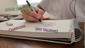 [asmr drawing 001] charcoal, no talking