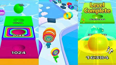 2048 | Ball Run 2048 Merge Number vs Ball Run Infinity vs Layer Man 3D : Run & Collect #ballgamezone