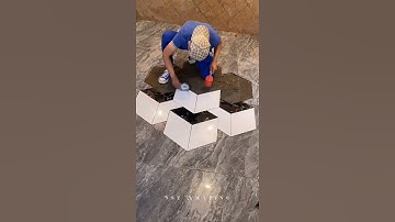 the most beautiful 3D rope tiles design - make 3D floor tiles design full details (part 6)