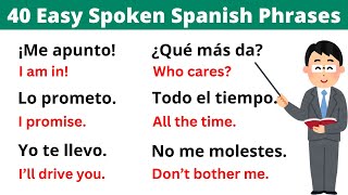 40 Easy Spanish Phrases for Everyday Conversations | Learn Spanish Fast!