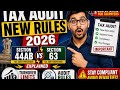 Tax Audit New Rules 2026 | Section 44AB vs Section 63 Explained | Turnover Limit &amp; Audit Rules