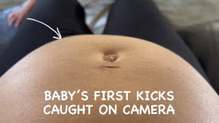 BABY 3 FIRST KICKS CAUGHT ON CAMERA | 23 Week Update