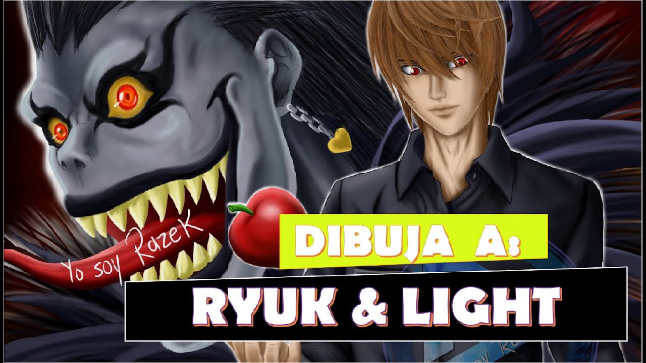 COMO DIBUJAR A RYUK Y LIGHT YAGAMI | HOW TO DRAW RYUK ...
