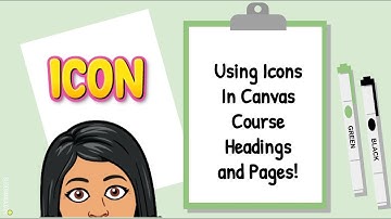 Using Icons In Canvas Course Headings and Pages!