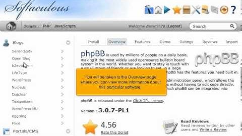 How to install phpBB from Softaculous