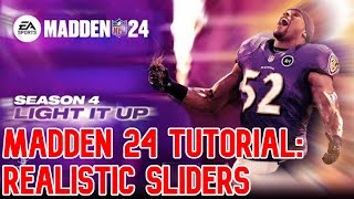 Best realistic MADDEN 24 sliders for SEASON 4 LIGHT IT UP - Dreddeus for PS5