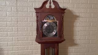 Winding the Emperor Grandfather Clock