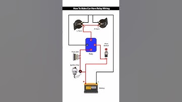 How To Make Car Horn Relay Wiring Diagram | Car Horn Relay Connection #relay #horn #wiringdiagram