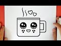 HOW TO DRAW A CUTE TEA CUP