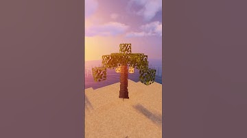 Palm Tree in Minecraft 🏝️ #minecraft #shorts #memes #minecraftbuilding