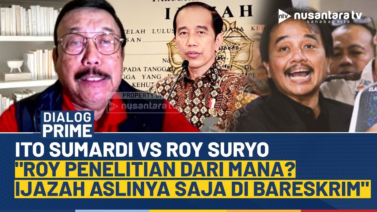[FULL] Ito Sumardi Serang Roy Suryo: Anda Penelitian Dari Mana? Ijazah Aslinya Saja di Bareskrim!