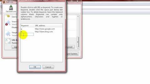 URL Keyword Completer- Firefox Add-on