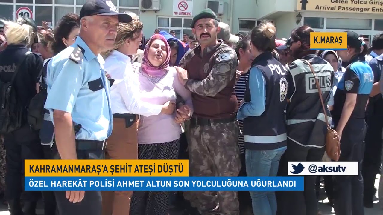 Şehit özel harekatçı Ahmet Altun son yolculuğuna uğurlandı