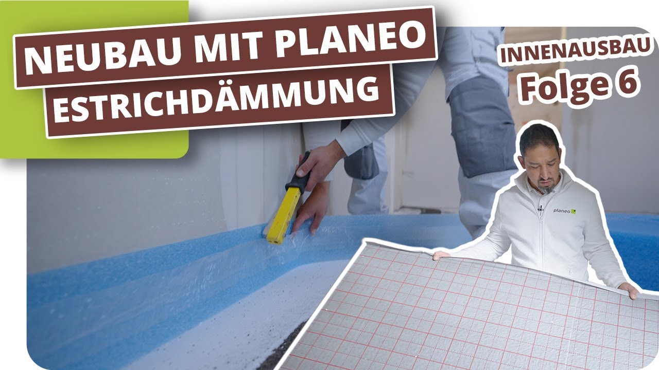 Fußbodenheizung - Randdämmstreifen und Estrichdämmung verlegen #6