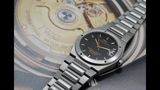 c1993 IWC Ingenieur men's vintage antimagnetic watch with box and papers. Model reference IW 3521