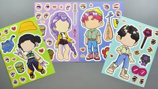 Q Verson KPOP Demon Hunters DIY Make a Face Sticler Part4 ✨ Cute Face Swap & Character Mix Fun 🎤💖 screenshot 5