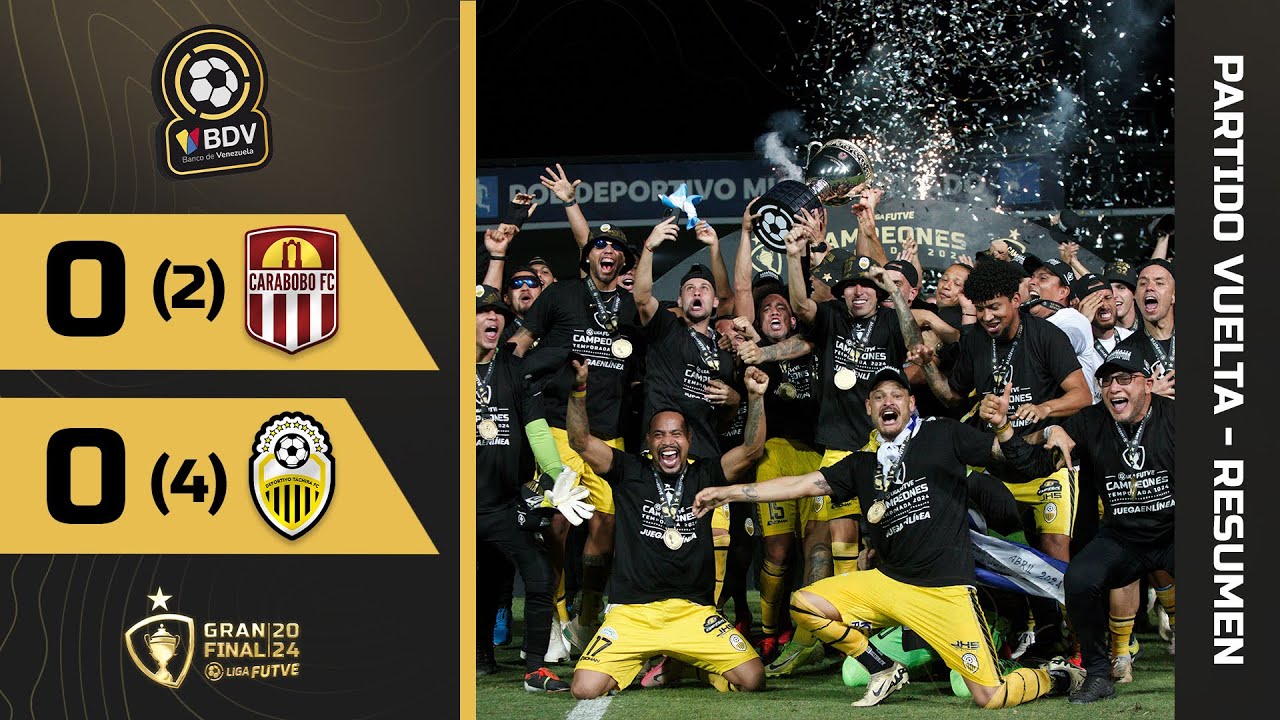 Táchira suma la undécima estrella en su escudo | LigaFUTVEBancoDeVenezuela | Carabobo vs. Táchira