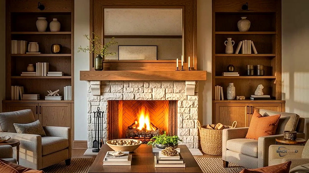 Open Concept Living Room Fireplace Live Zoning & Layout