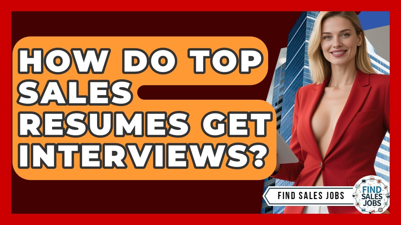 How Do Top Sales Resumes Get Interviews? - Find Sales Jobs