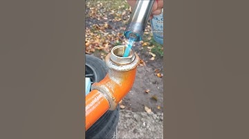 Remember this plumbing hack! How to connect a PPR pipe to a metal one without a coupling #diy #tips