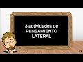 ¿Qué son los juegos de pensamiento lateral? 3 ejemplos y sus soluciones || Agilidad Mental