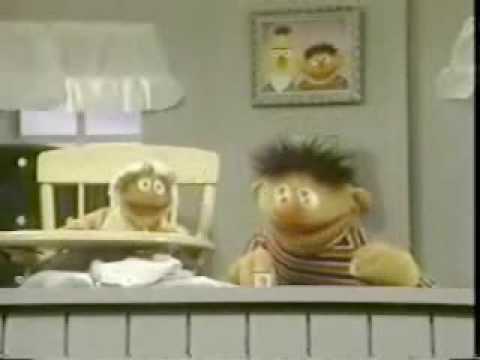 Classic Sesame Street- Ernie teaches Ernestine to say his name