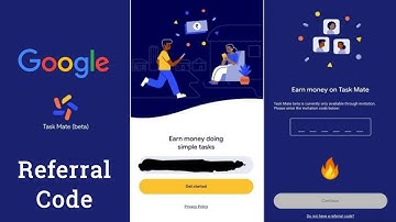 Task mate Refferal Code | Taskmate Invite Code | Google Taskmate Invitation Code #taskmate