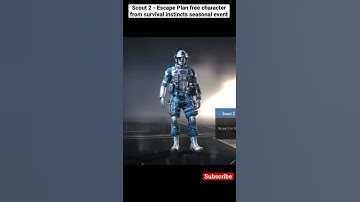 Scout 2 - Escape Plan new free character from Survival Instincts seasonal event - cod free #shorts
