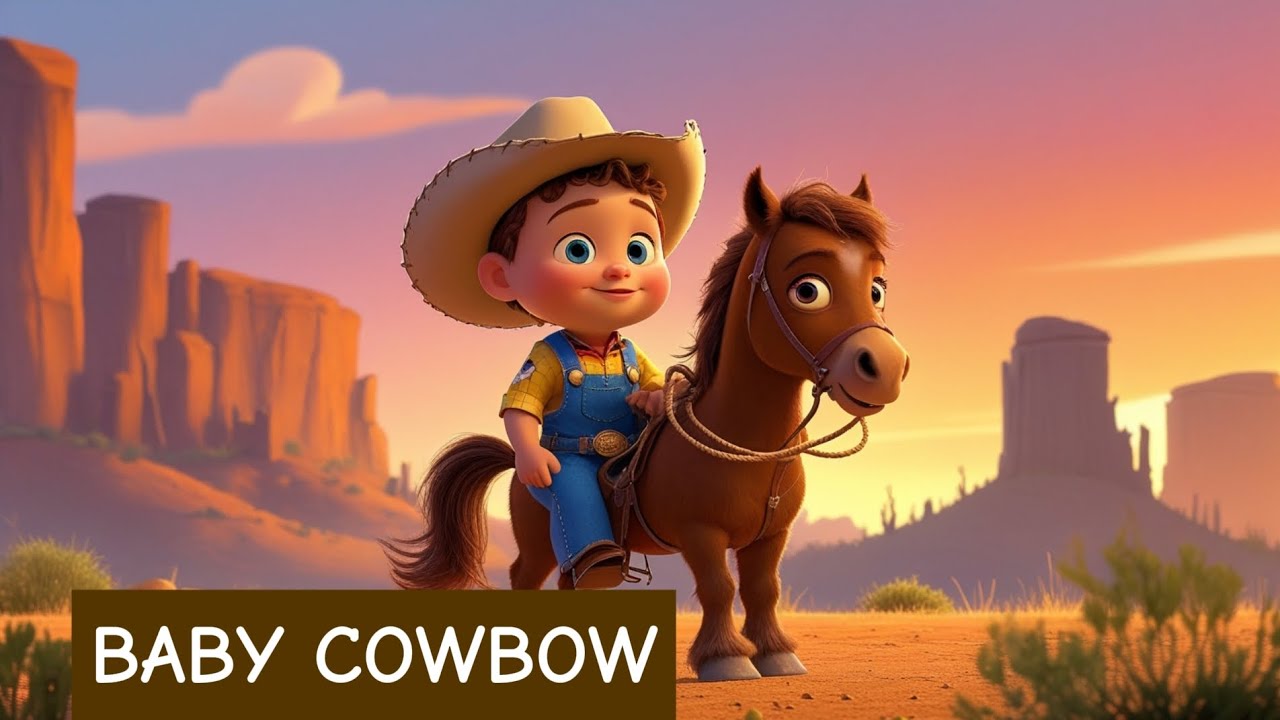 🎵 BABY COWBOY 🐴🌵 - Comptines et chansons amusantes pour enfants et bébés.