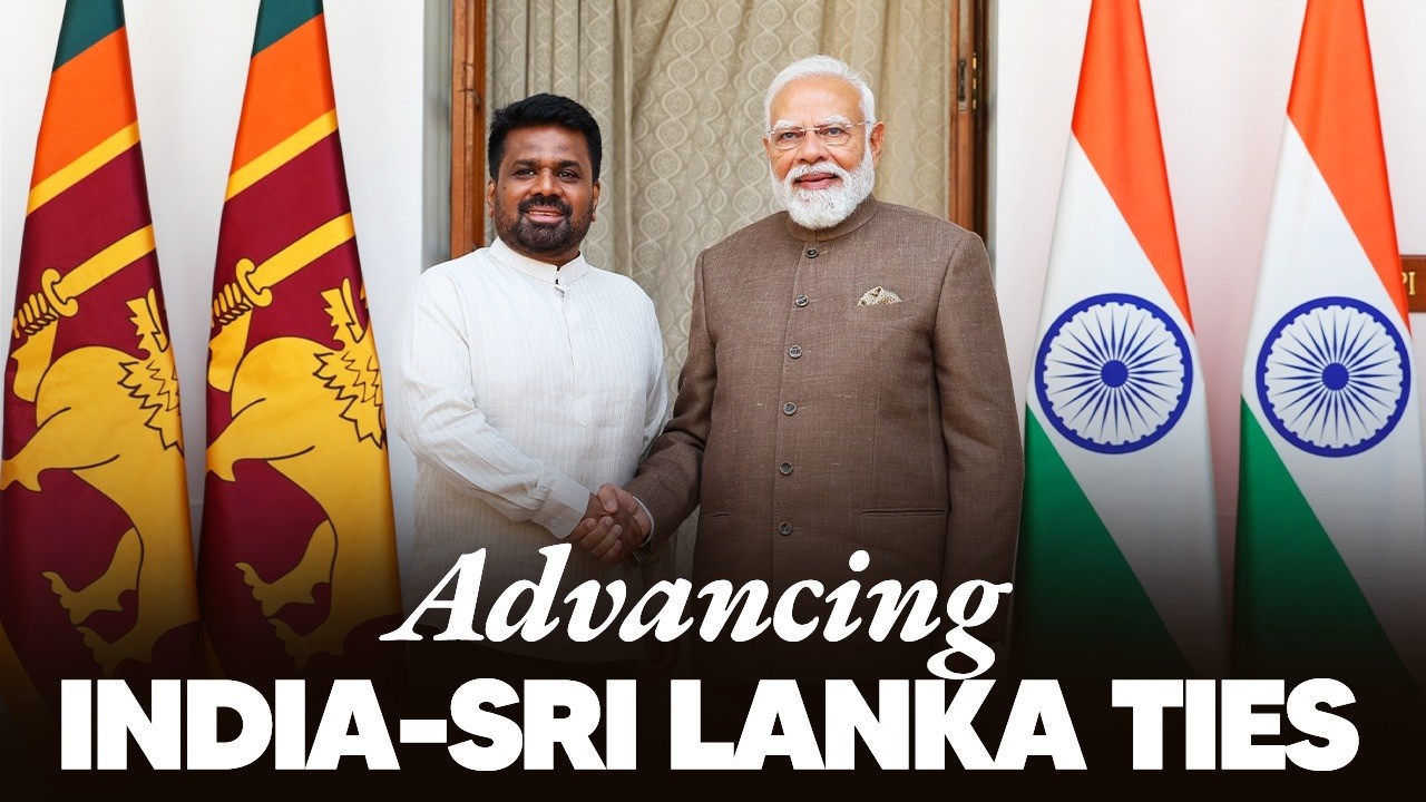 PM Modi holds a meeting with Sri Lankan President Anura Kumara Dissanayake