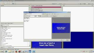 cara menambah lagu ke database Easyworship