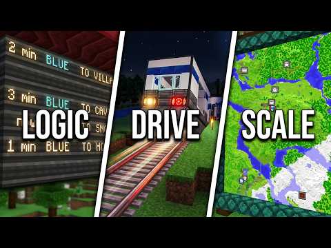 Train Station Tour - Minecraft: Create mod