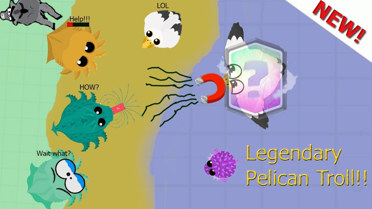 Yeni Efsanevi Pelikan Troll // +10 kills // mope.io Türkçe