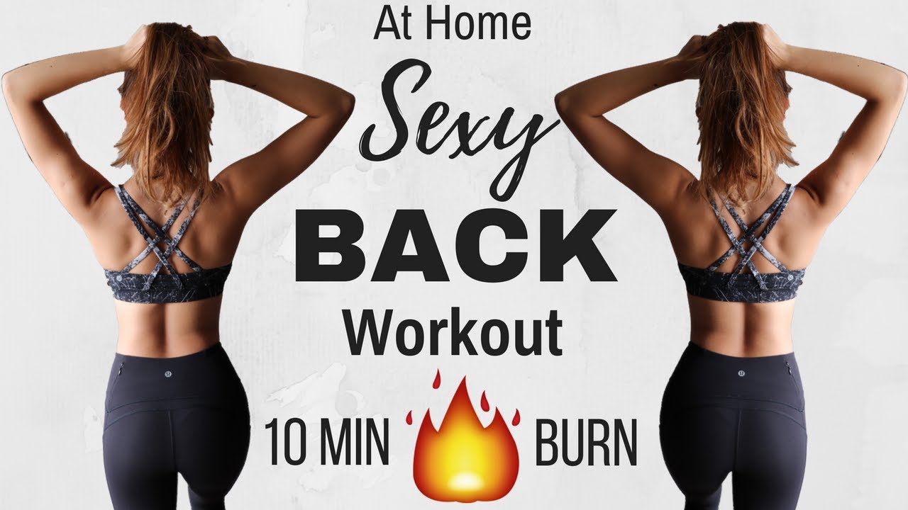 10 min Intense BURN BACK FAT No Equipment Workout